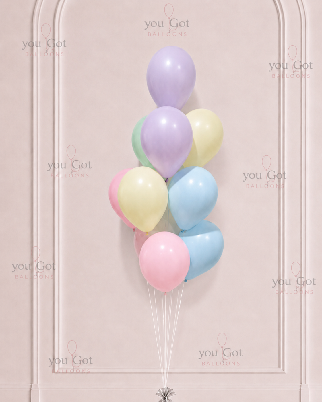 Birthday Balloon Bouquet - Pastel Colors in Dubai