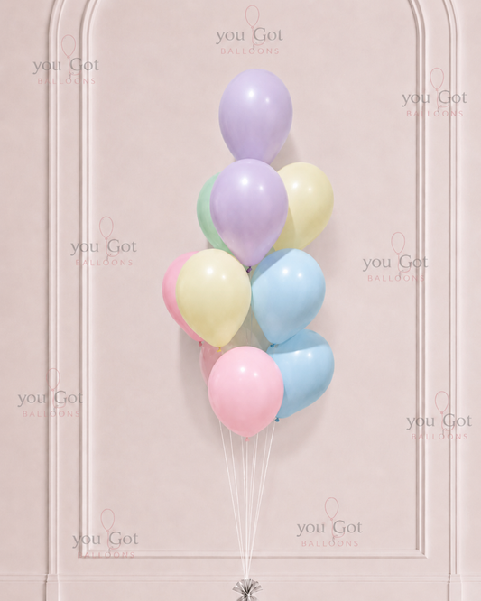 Birthday Balloon Bouquet - Pastel Colors in Dubai
