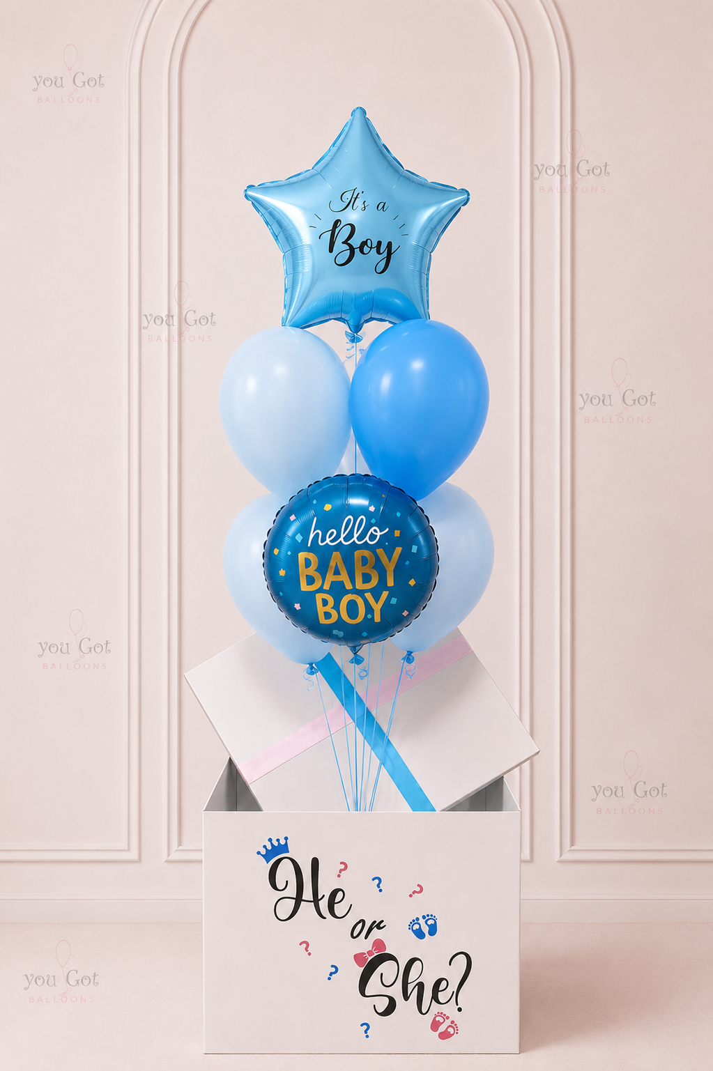 Its a Boy Gender Reveal in a Gift Box